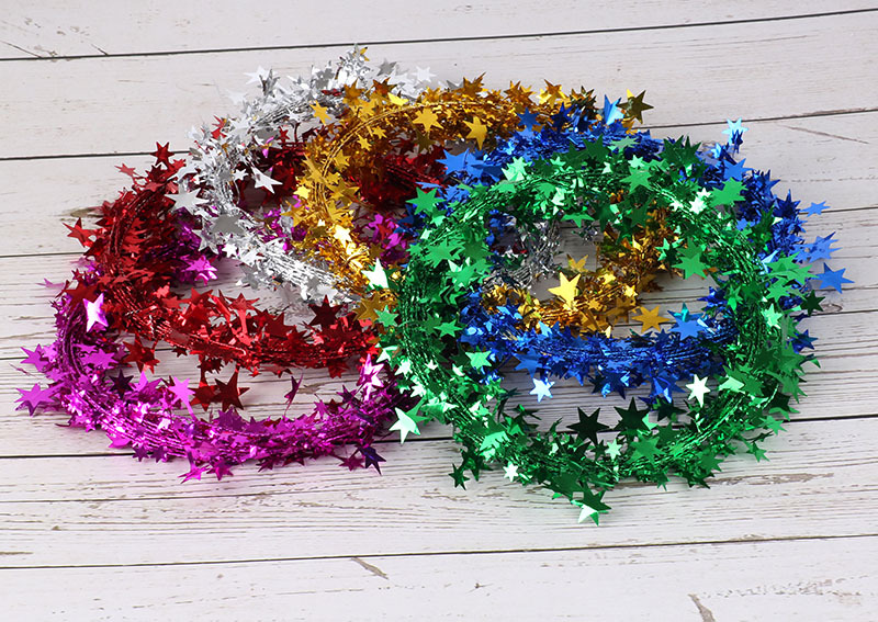 7.5 m Stars Wire Christmas Tree Decorations Accessories Christmas Decorations Christmas Color Strip Christmas Wire Five Stars_voghion.com