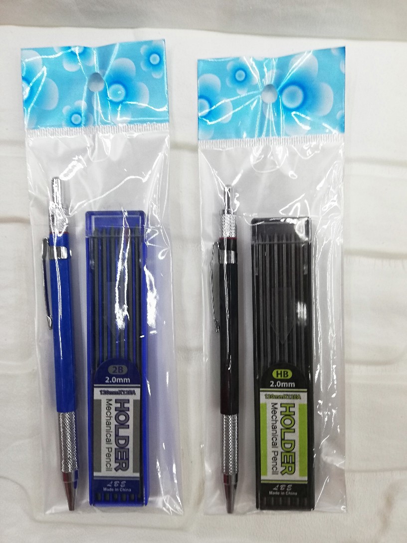 Korean Style 2.0 Mechanical Pencil Engineering Pen Drawing Pencil Set Writing Smooth Activity Pencil