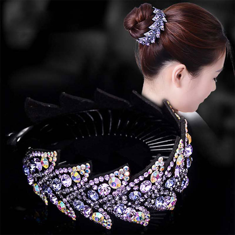 韓国版の人気ヘアピンの髪飾りの花の鳥の巣の髪は馬尾をつかんで髪を結びます。|undefined