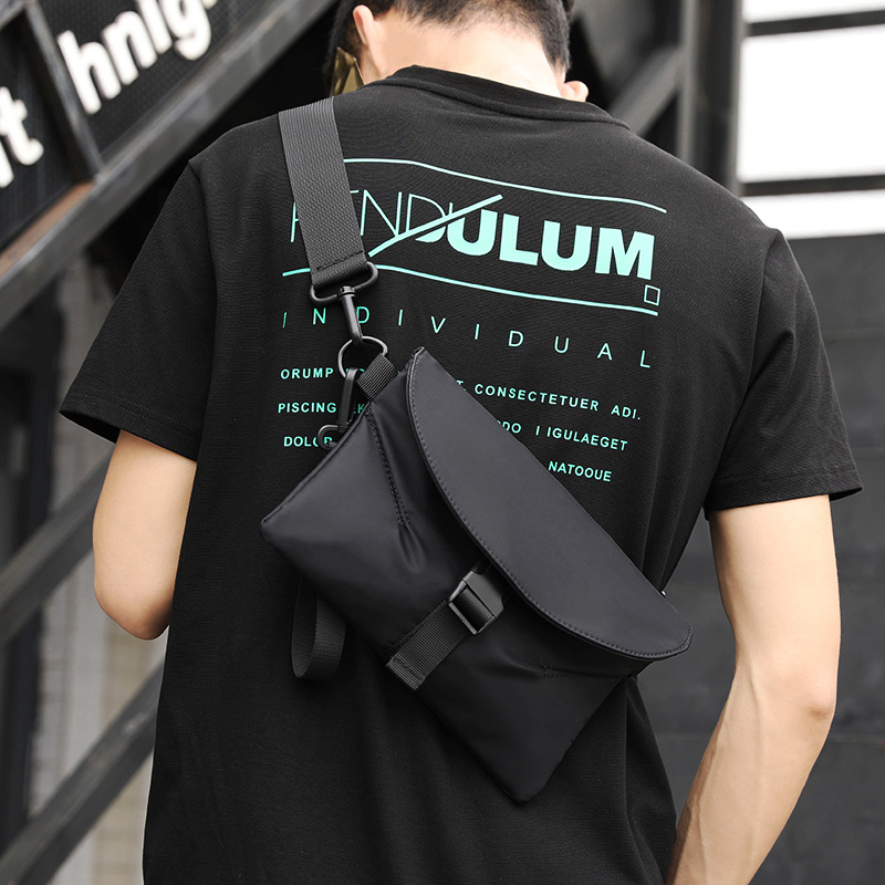 Korean Style Men's Shoulder Bag New Crossbody Bag Men's Crossbody Bag Outdoor Sports Chest Bag Casual Multi-function Bag Fashionable Brand