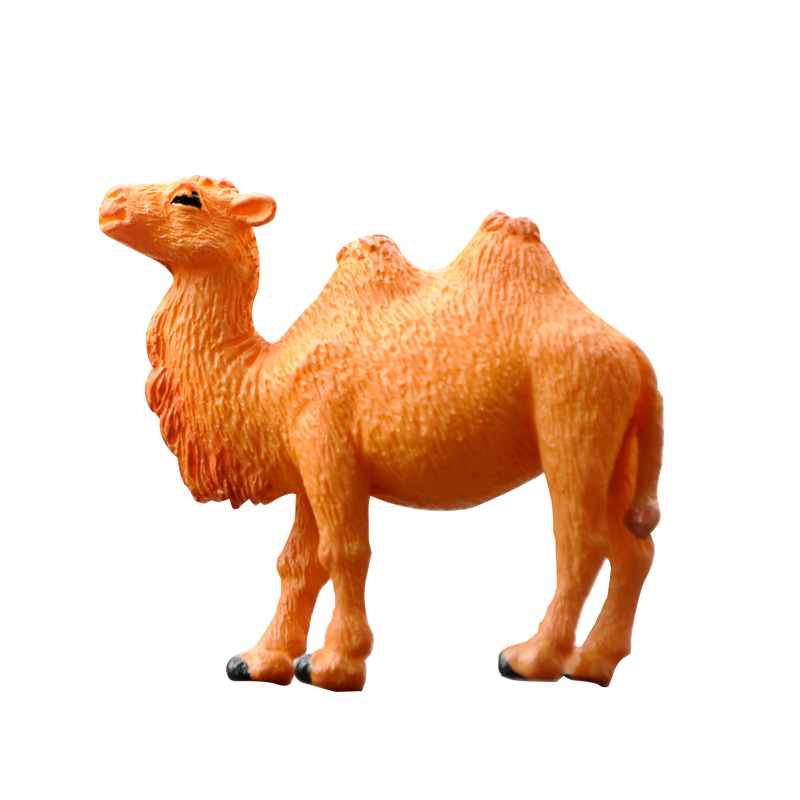 Camel doll decoration desert boat simulation animal model toy mini desktop cake micro landscape decoration