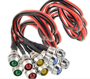 10PCs 12V LED indicator light navigator direction car truck boat Blue Red Green yellow White (five colors)