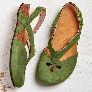 2020 foreign trade Amazon wish fashion large size summer simple generous ladies hollow flat sandals