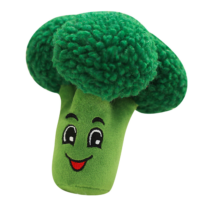Pet plush toy sounding pet toy fruit vegetable plush pet biting toy