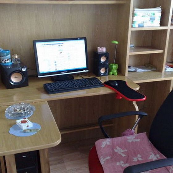 Black Table and Chair Dual-purpose Fatigue Relief Computer Arm Bracket Mouse Wrist Pad Elbow Bracket Hand Bracket Gift
