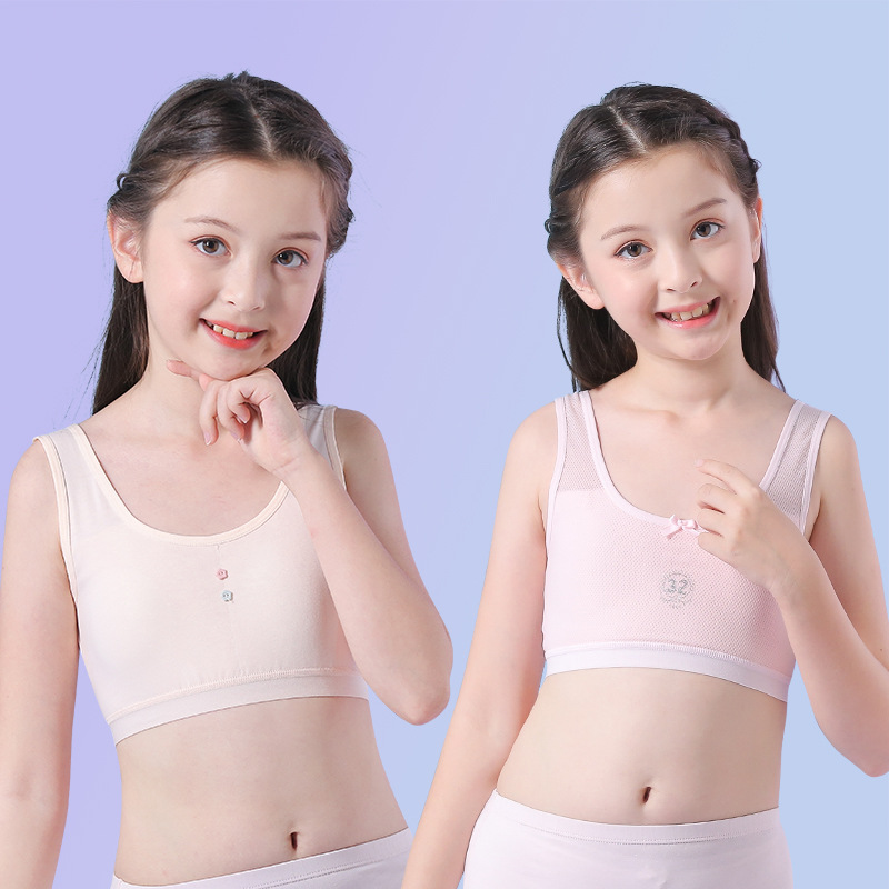 Strict Selection of Little Singer Girls Underwear Big Children Girls Junior High School Development Small Vest Bra Wrapping Chest Generation Hair