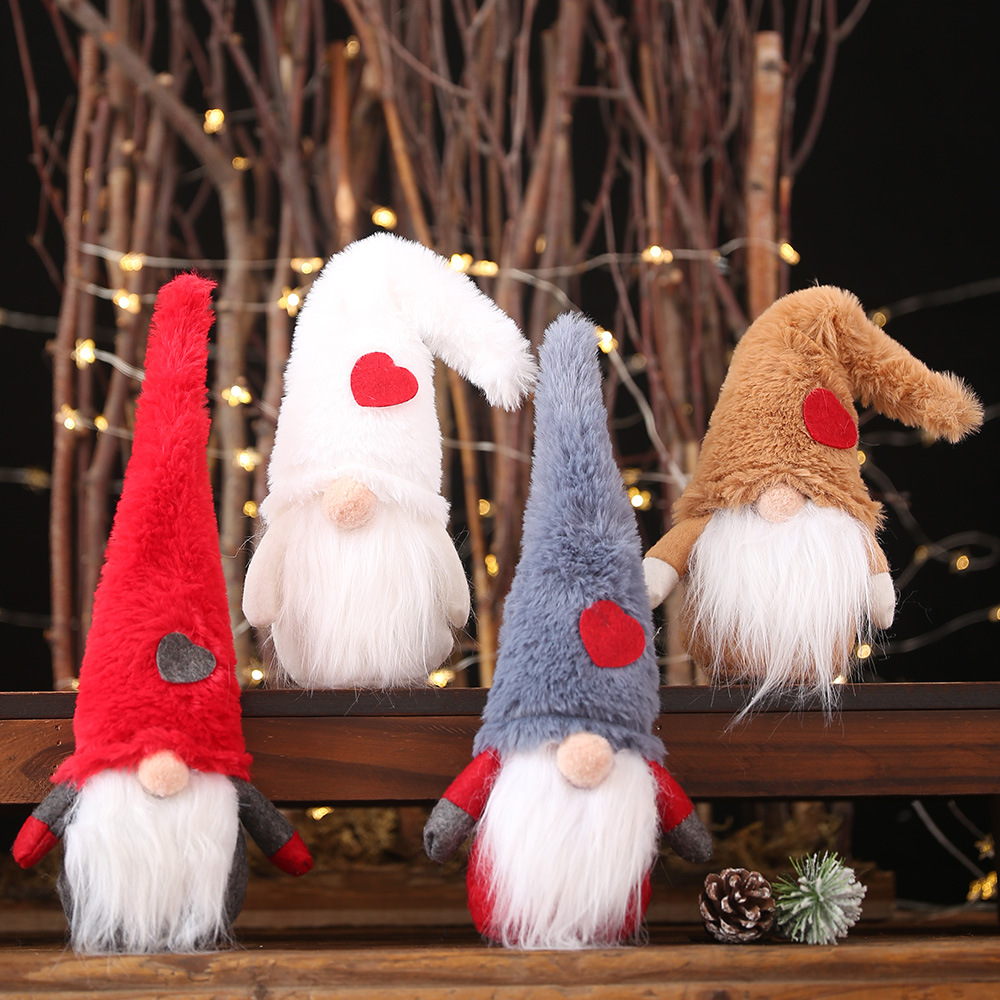 Home & Garden Haube Nieuwe Kerstdecoratie Pluche Lange Hoed Forester Pop Ornamenten Gezichtloze Pop Oude Man Ornamenten_voghion.com