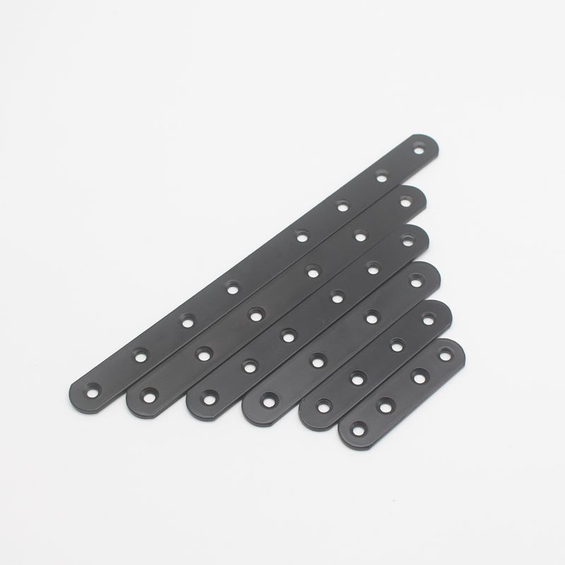 Simple Furniture Black Iron Angle Code Right Angle Clothes Cabinet Thickened Angle Code 90 Degree Link Black Straight Sheet