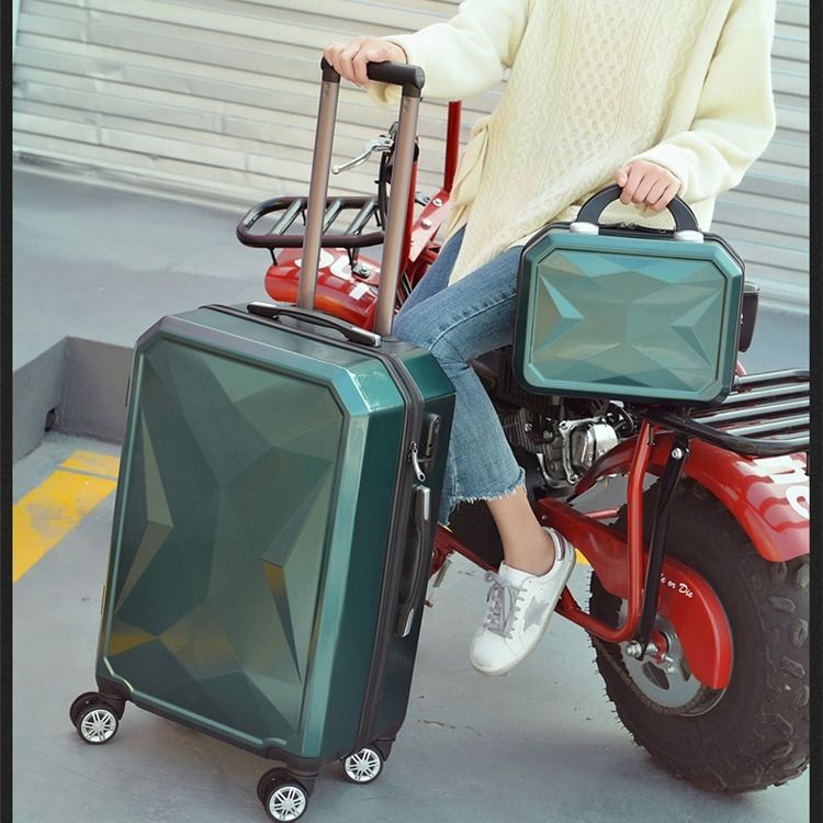 Luggage Case Men's Large Capacity Student Trolley Case Universal Wheel Women's Strong and Durable Thickened Travel Code Leather Case Trendy