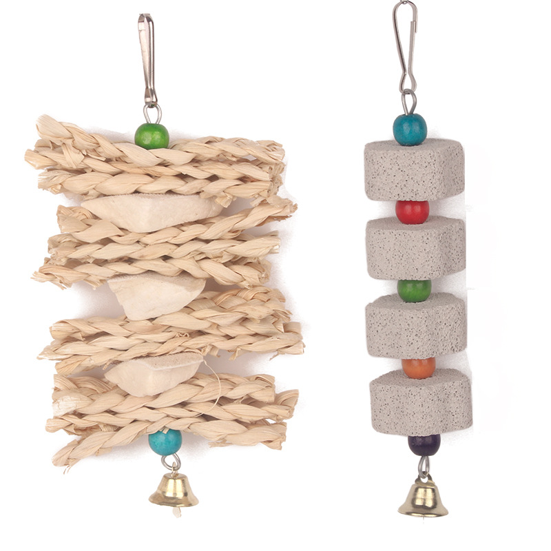 Parrot suit toy molar calcium supplement nibbling string bird supplies bird toy bird cage accessories