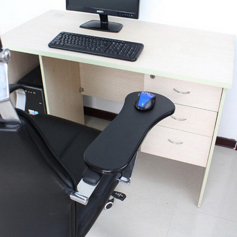黒のテーブルと椅子の両用疲労緩和コンピュータアームブラケットマウスの腕保護パッド肘サポートボードプレゼント|undefined
