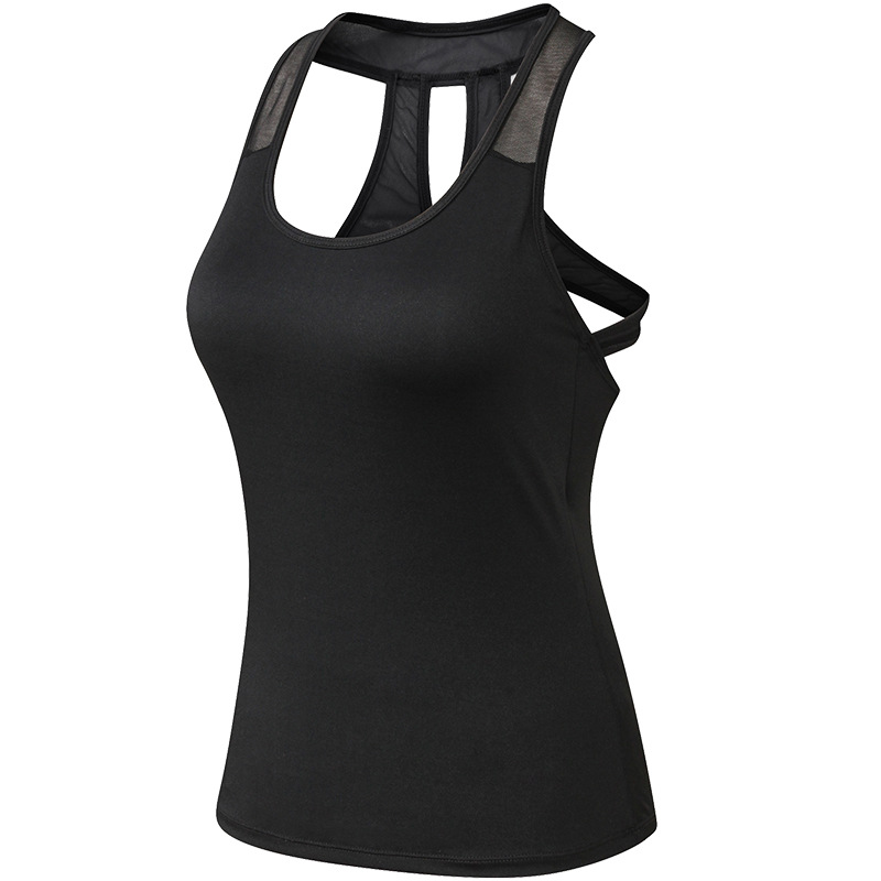 Women's Yoga Vest Sexy Hollow-out Tight Quick-drying Clothes High Elastic Breathable Fitness Running Sports Vest 92101