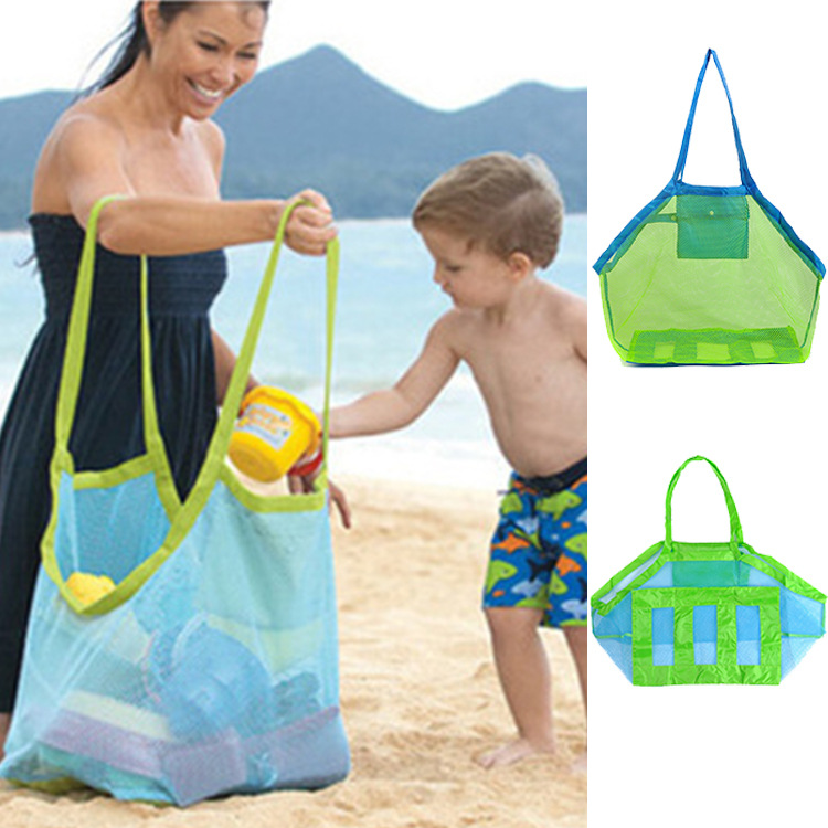 Summer Children's Beach Mesh Bag Oversized Toy Storage Bag Sand Digging Tool Mesh Beach Bag Mesh Beach Bag