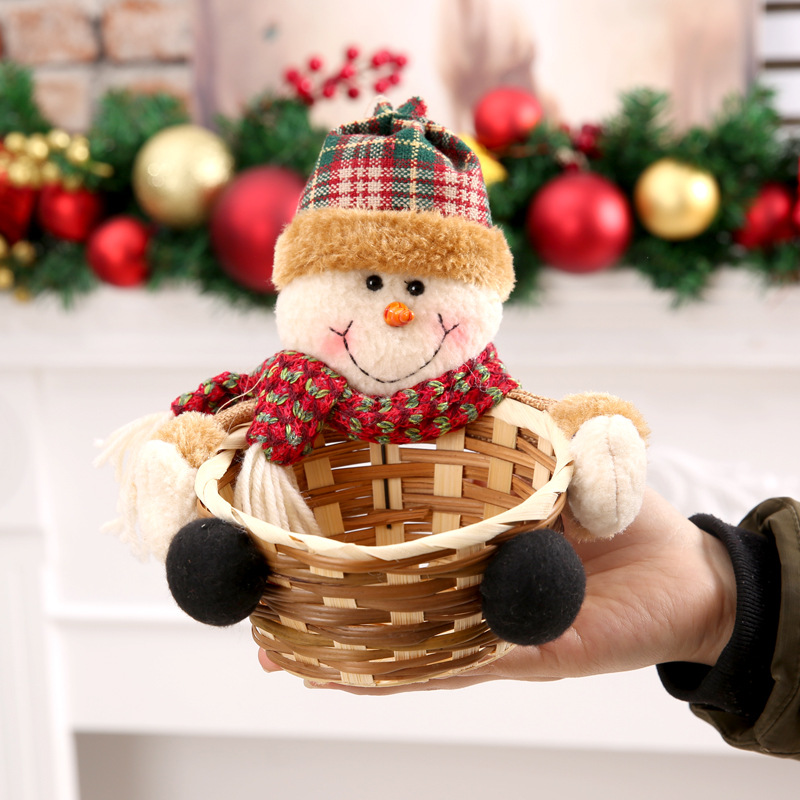 Christmas Decoration Candy Basket Christmas Eve Apple Basket Children's Holiday Children's Holiday Dress Up Gifts