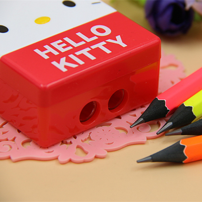 Genuine kitty cartoon shape pencil sharpener children mini pencil sharpener KT pencil sharpener