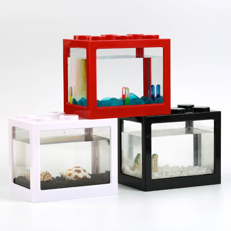 Small Fish Tank Goldfish Tank Fish Tank Office Ornamental Plastic Fish Tank Transparent Acrylic Small Desktop Ecological