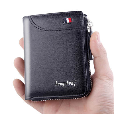 men's wallet men short dollar wallet driver's license gold clip Europe and the United States new wholesale