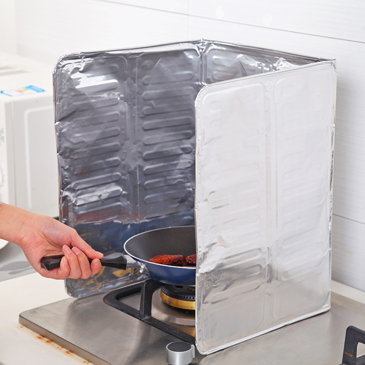Gas stove foldable oil baffle for kitchen cooking oil baffle for cooking oil splash-proof board enclosure board