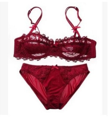 Reggiseno sexy in pizzo confortevole e trasparente sottile da donna, set di reggiseni intimi 9166_voghion.com