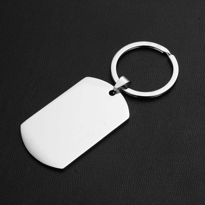 European and American Necklace AliExpress Military Brand Stainless Steel Pendant Men's Necklace Titanium Steel Dog Brand Engraving to Design logo