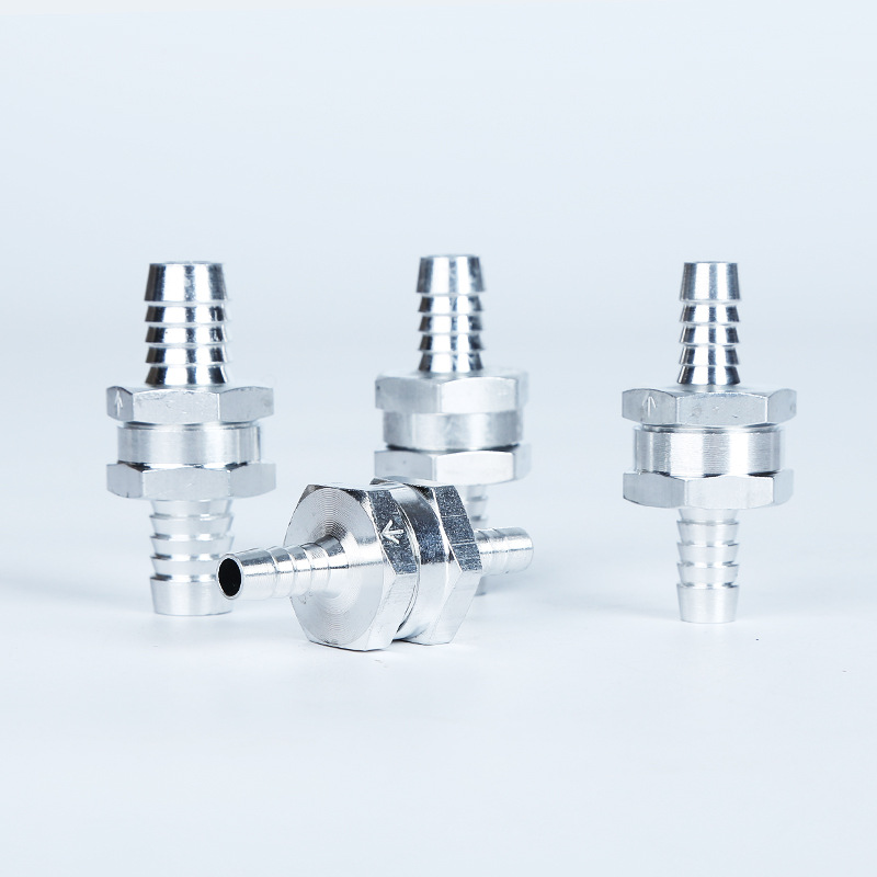 Gasoline diesel fuel pump one-way check valve 6/8/10/12 aluminum alloy one-way valve car and ship hand pump accessories