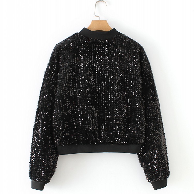 European and American style spring and autumn hip hop performance clothes top women's velvet sequined embroidered jacket coat fashion