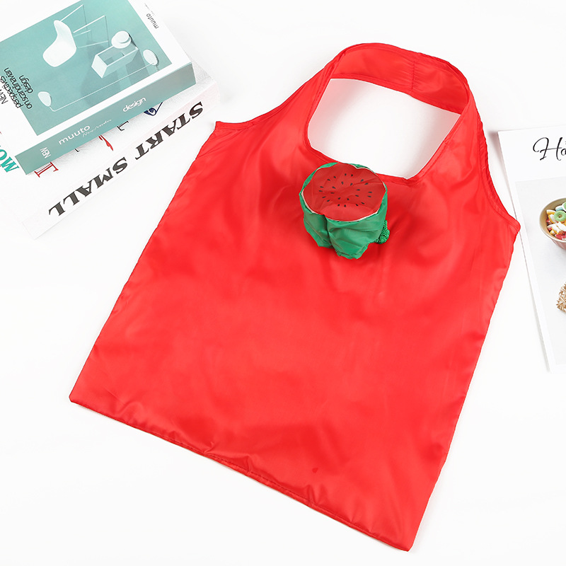 Shopping bag fruit mixed folding shopping bag polyester storage bag shopping gift large capacity environmental protection bag printed logo