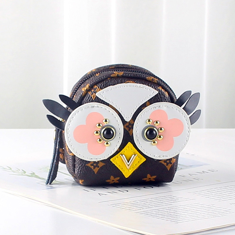 Coin purse female fan small South Korea cute girl heart ins small schoolbag keychain integrated zipper coin purse