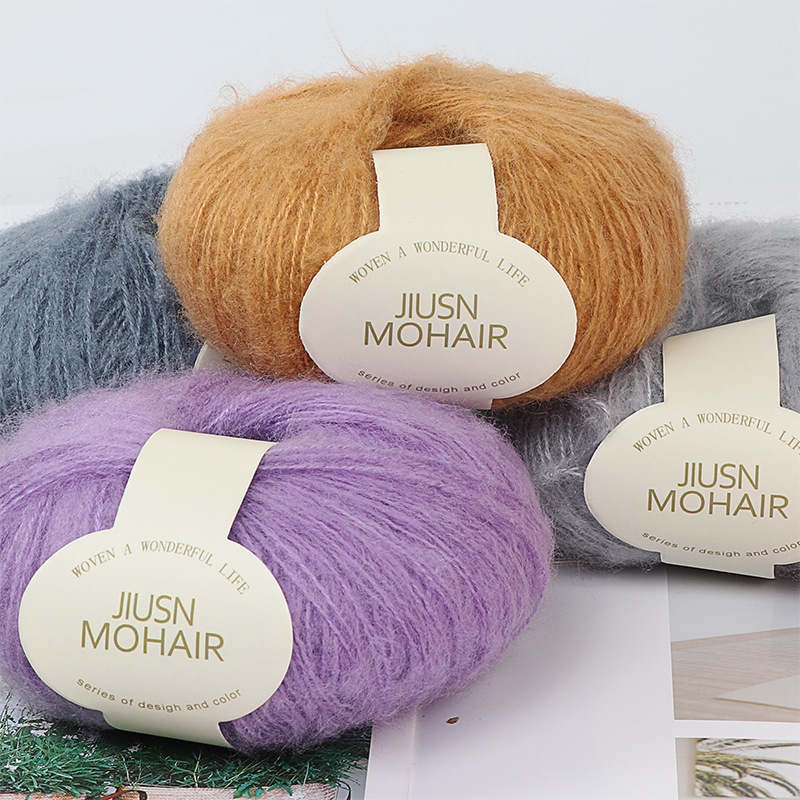 Nine-color bird mohair handmade diy crochet baby wool sweater scarf thread in coarse wool ball factory wholesale