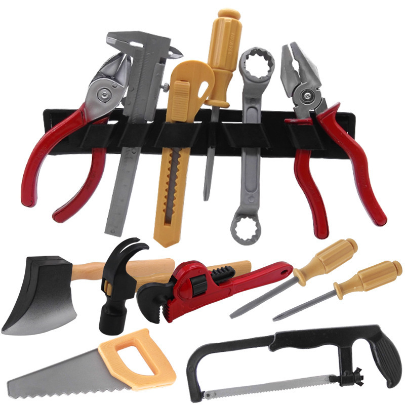 Cross-border hot sale children's simulation multifunctional repair tools 7-piece screwdriver play house educational toys