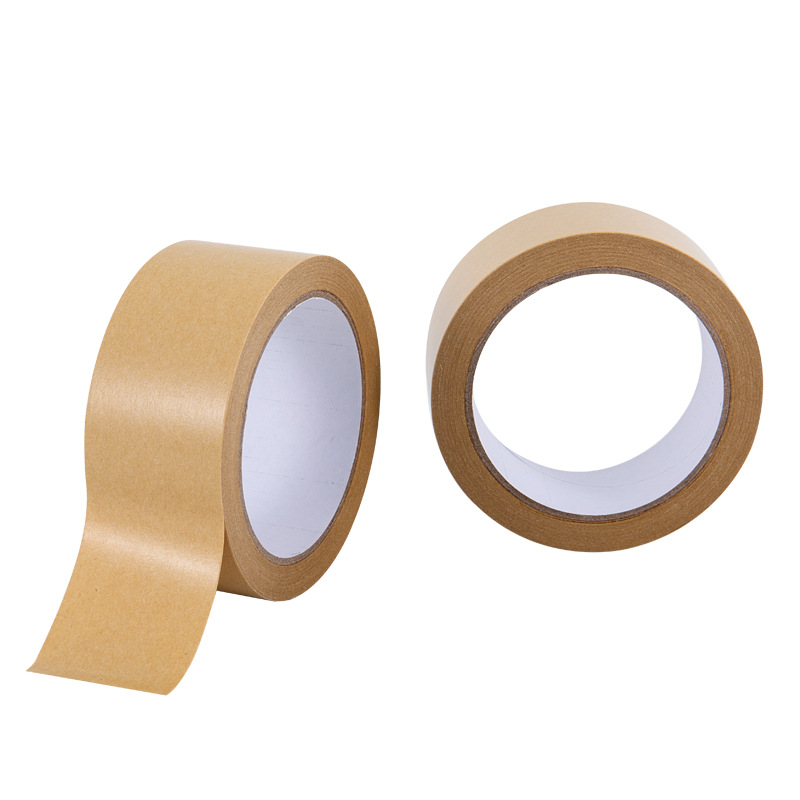 High adhesive film Kraft paper tape water-free writing 50 meters hand-torn adhesive paper photo frame painting sealing tape wholesale