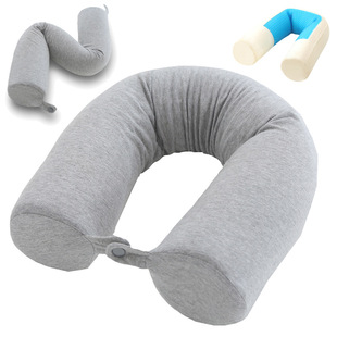 Memory foam U-shaped pillow neck pillow cross-border deformation pillow memory travel pillow can be bent slow rebound neck pillow wholesale