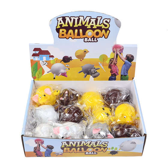 Amazon Explosive Creative New Strange Toys TPR Inflatable Animal Vent Toys Inflatable Animal Bobo Ball