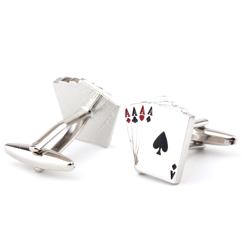 Gemelli da uomo in stile poker, gemelli francesi, gemelli da camicia, gemelli da camicia_voghion.com