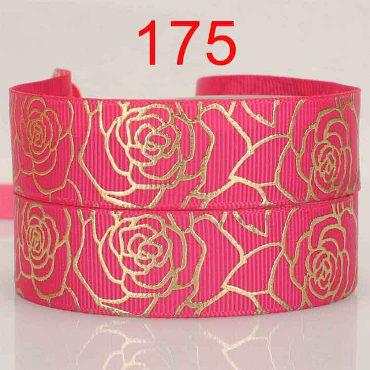 European pattern rose bronzing Ribbon gift packaging baking ribbon DIY hair accessories accessories 22mm