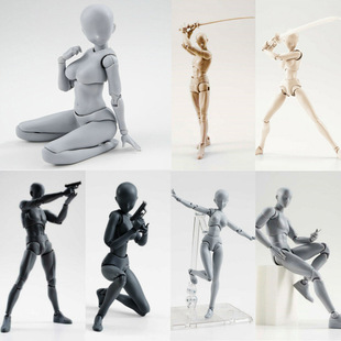 Men's and women's painting movable hand-made shooting decoration home decoration DIY combination human body model suit