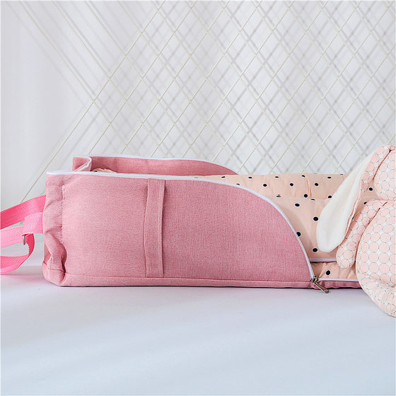 Hermei Crib Portable Mommy Baby Holder Isolated Shoulder Bag Bed Travel Crib