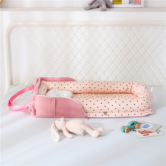Hermei Crib Portable Mommy Baby Holder Isolated Shoulder Bag Bed Travel Crib