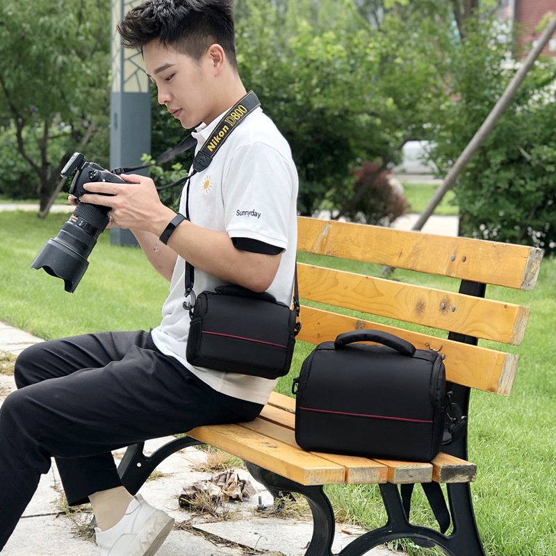 Factory wholesale multi-functional professional shoulder diagonal polyester SLR camera bag fishing light bag instrument packaging