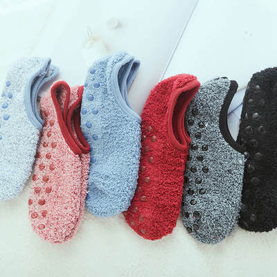 Socks women's floor socks shoes autumn and winter thickened adult soft bottom carpet shoes socks thick yoga early education indoor home non-slip