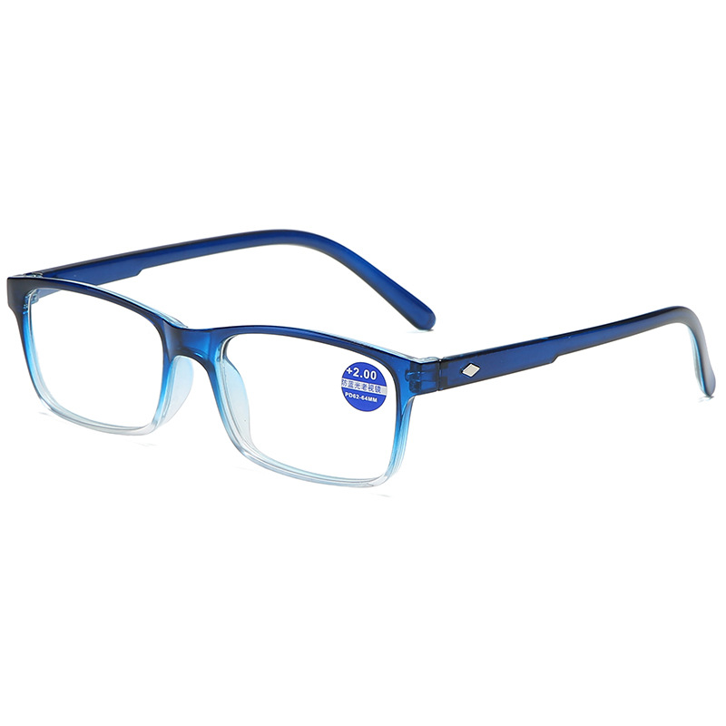 Anti-blue light men's and women's fashion reading glasses middle-aged and elderly high-definition resin reading glasses anti-fatigue old glasses 822