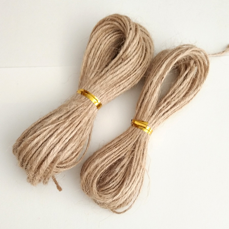 1.5mm two-color cotton rope hand-woven DIY two-strand color red tag thin cotton rope 10 meters 20 meters hemp rope