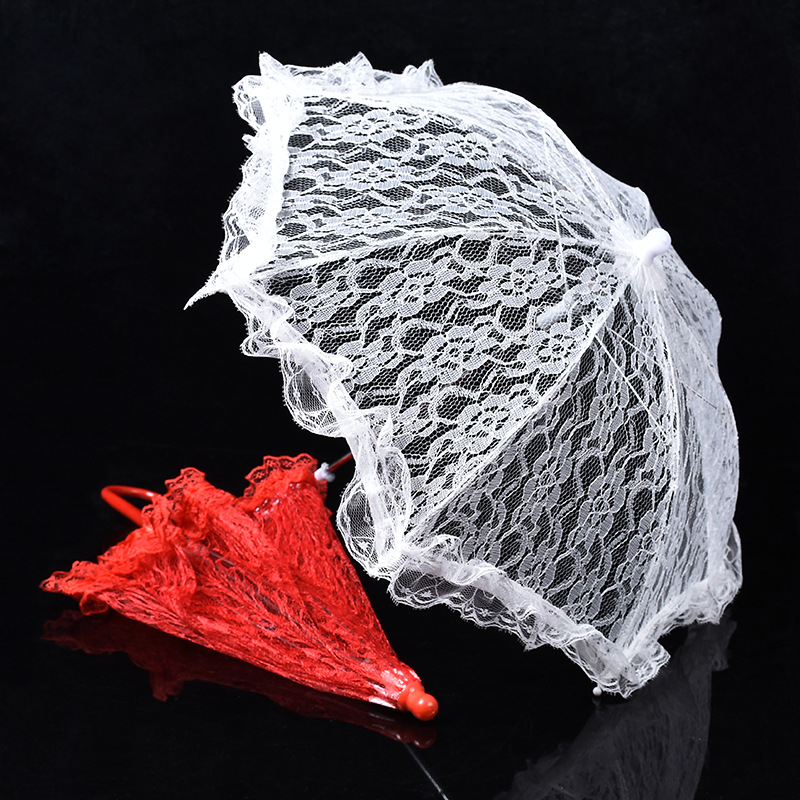 Cross-border supply European and American new multi-color style lace decorative umbrella flower children's umbrella wedding supplies wholesale