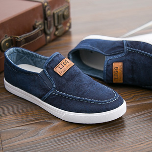 Summer new flat-soled men's shoes old Beijing cloth shoes sports shoes a pedal lazy shoes breathable autumn a generation of hair