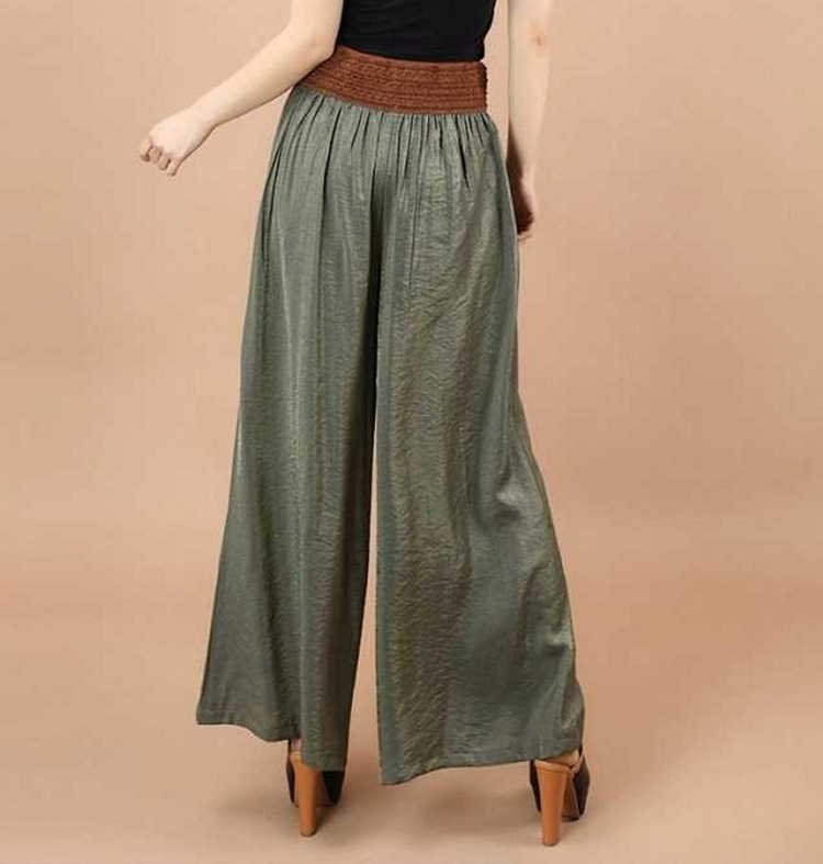 Cotton Linen Wide Leg Pants Women's Loose Summer Thin Pants Women's Large Size Casual Pants Foreign Trade Women's Big Leg Loose Pants