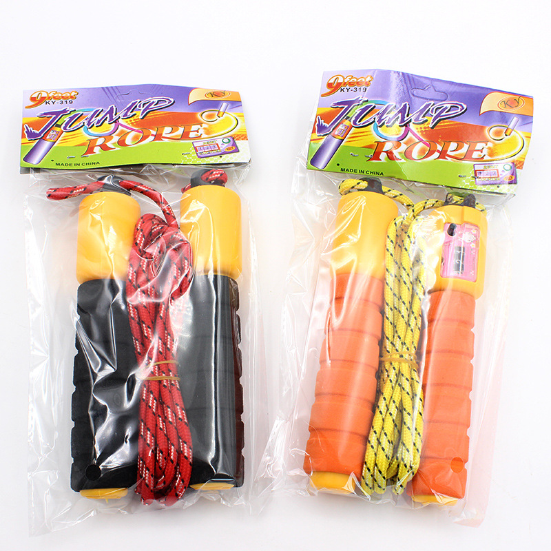 Sponge counting skipping rope sponge cover digital skipping rope high school entrance examination competition competitive skipping rope adult children fitness skipping rope batch