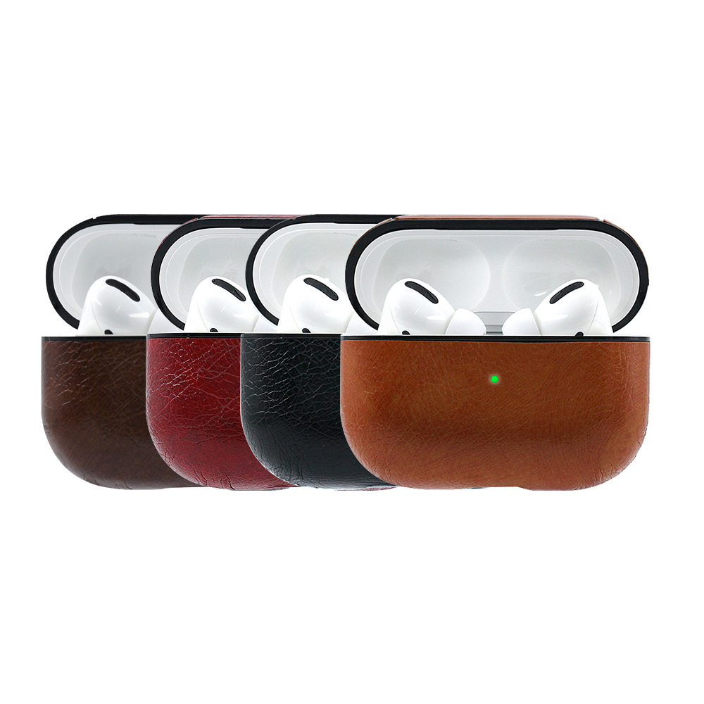 Suitable for Apple Airpods Pro2 Generation Bluetooth Headphone Case Leather Pattern Foil AirPods 3 Soft
