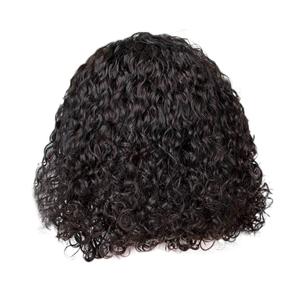 Factory wholesale African small roll wig European and American wig women's short curly hair high temperature silk chemical fiber headgear spot wholesale