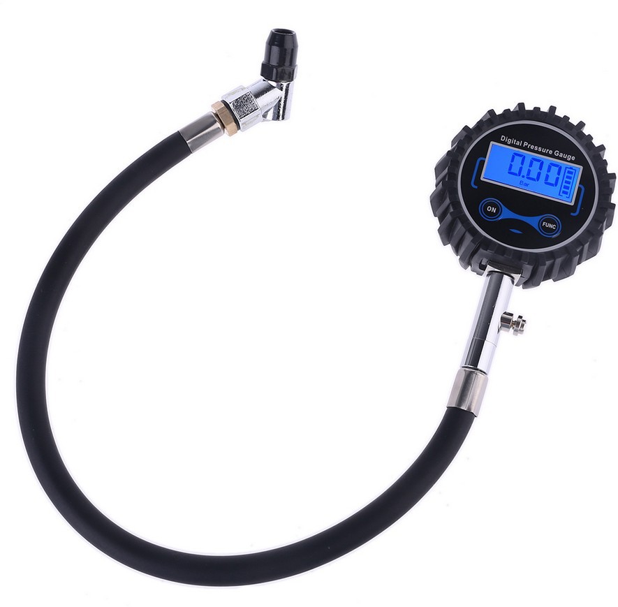 Tire pressure gauge digital display gauge pressure gauge motorcycle bicycle car truck multi-function tire pressure gauge