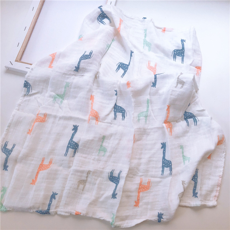 New baby 60*60 bamboo cotton gauze bath towel windproof sunscreen gauze swaddling towel multifunctional cotton saliva towel